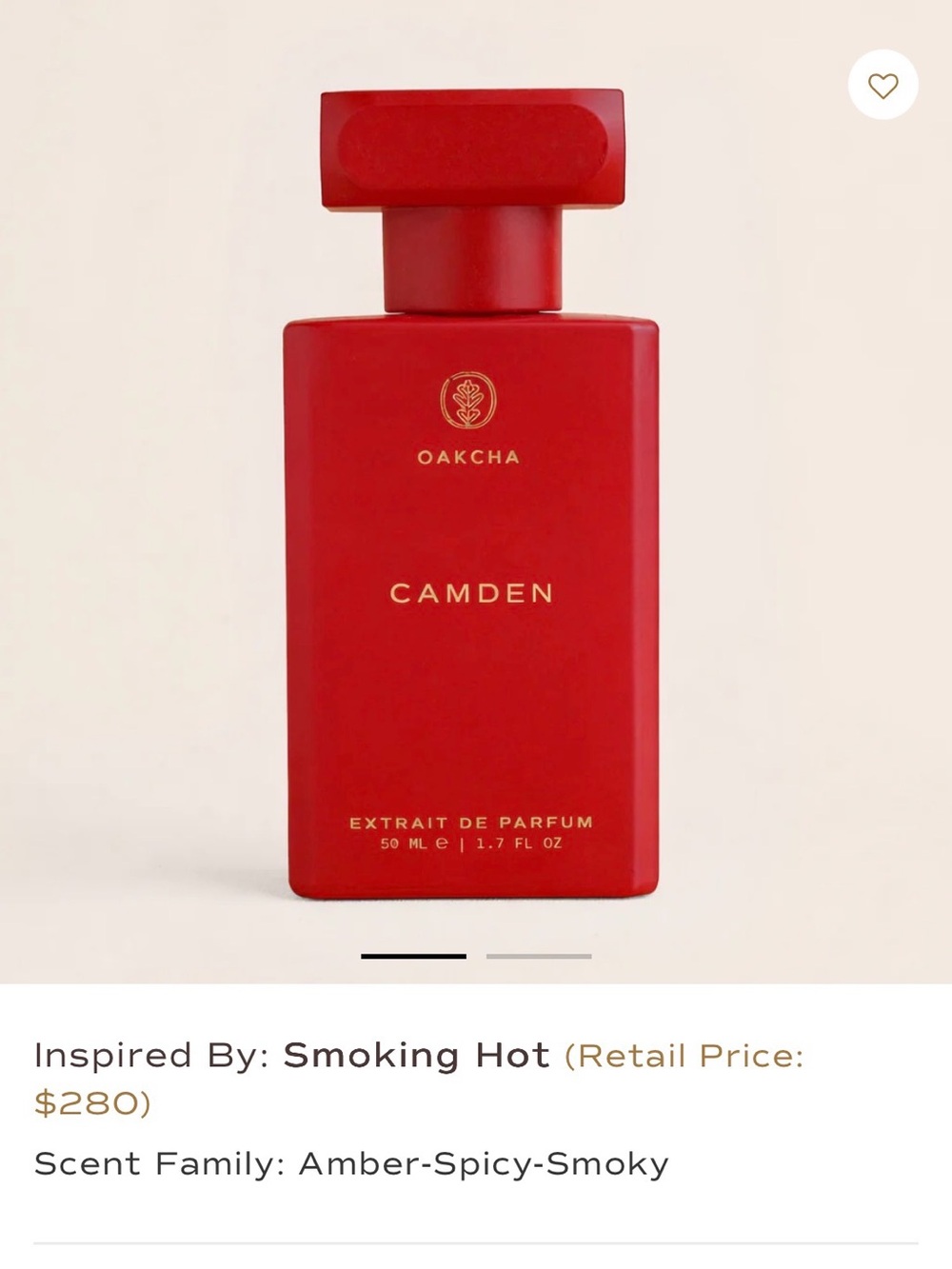 Oakcha Camden Extrait de Parfum — Red Bottle